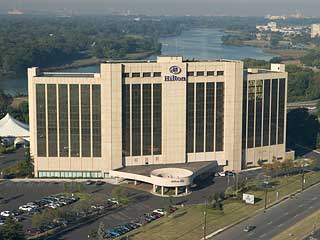 Aerial Photo Hilton Hotel