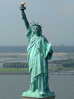 Aerial Photo Statue of Liberty