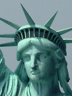 Aerial Photo Statue of Liberty